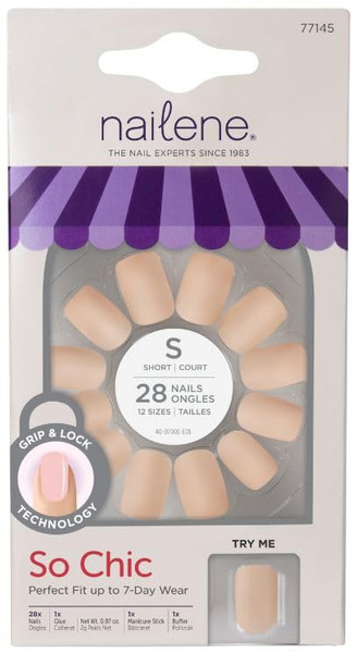 Nailene So Chic Matte Macchiato Squoval - 28 Nails