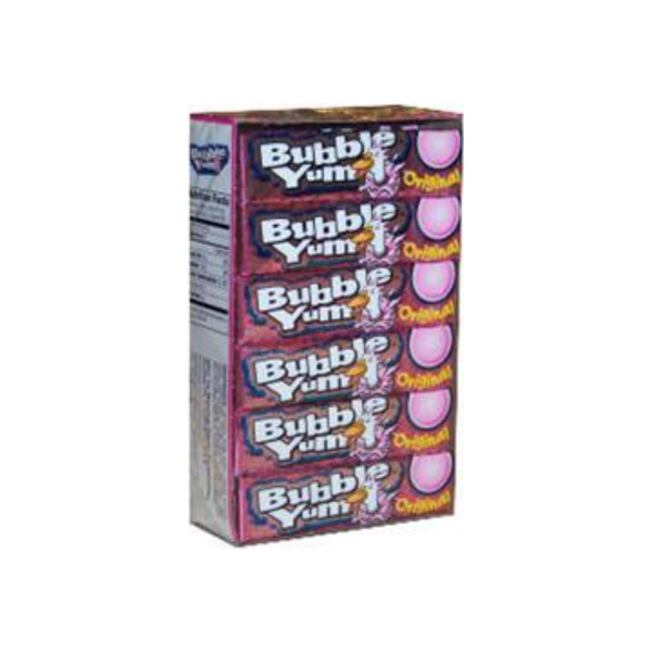 Bubble Yum Original Gum 18 Pack (5 Ct Per Pack)