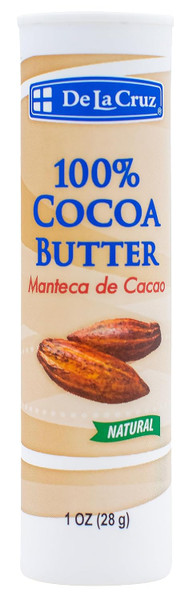 De La Cruz Cocoa Butter Stick - 100% Pure and Natural Cocoa Butter - 1 oz