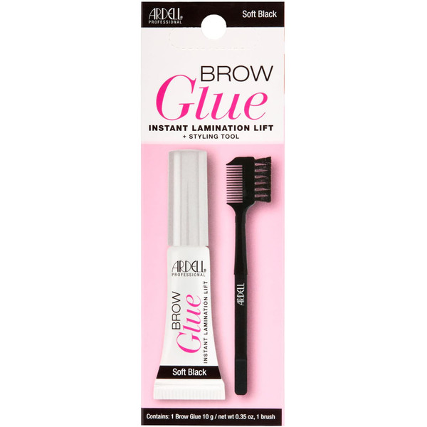 Ardell Brow Glue Soft Black with Styling Brush - 1 Ct