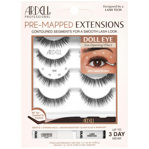 Ardell Pre-Mapped Eyelash Extensions Doll Eye Kit - 1 Ct