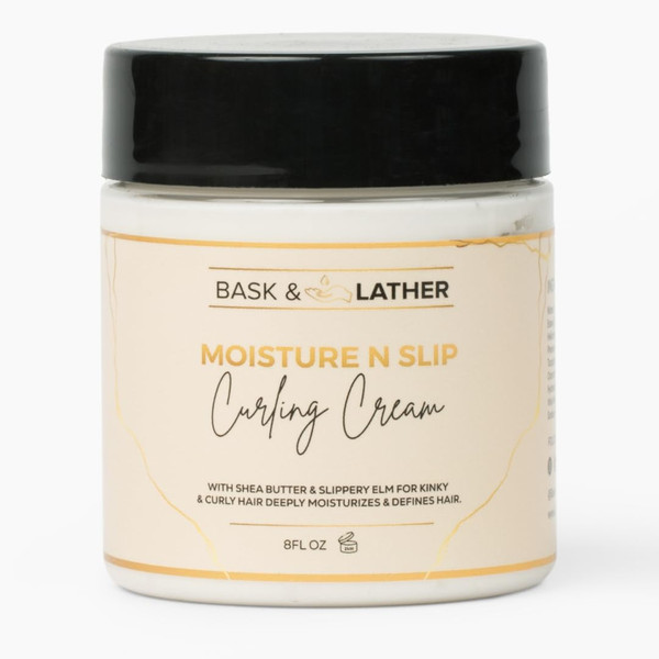 BASK & LATHER Moisture n Slip Curling Cream - 8 fl oz