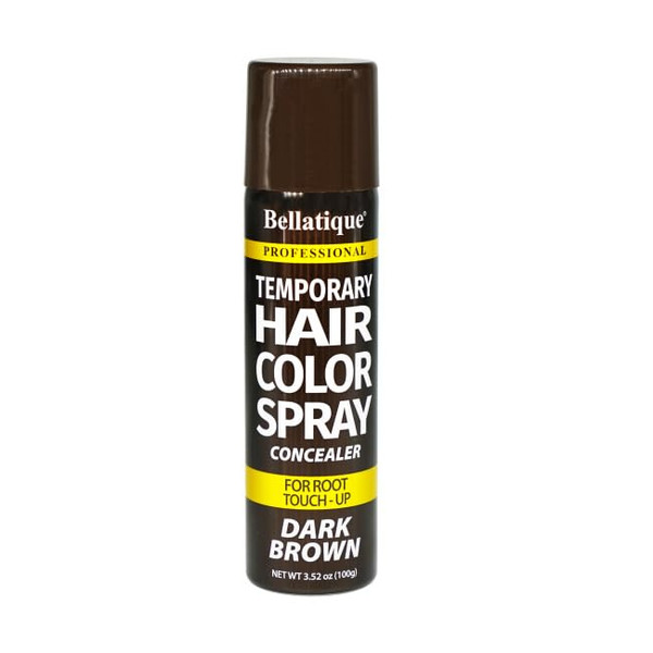 Bellatique Temporary Hair Color Spray Concealer Dark Brown - 3.52 oz