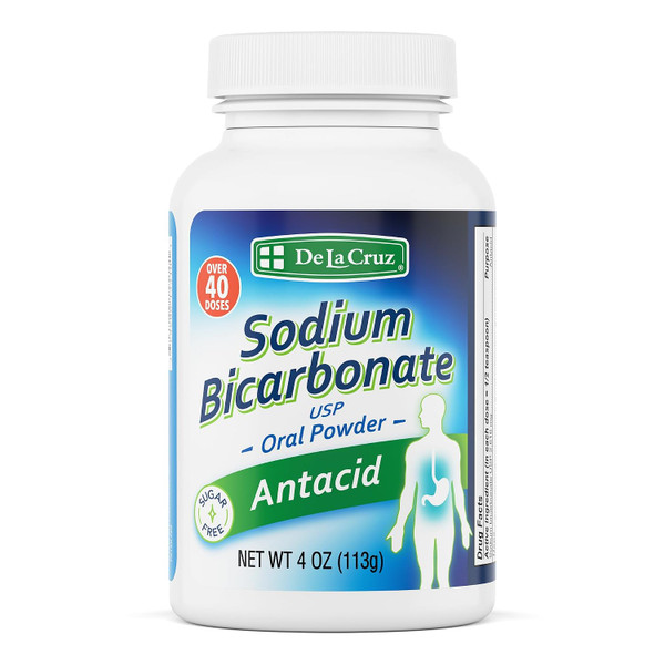De La Cruz Pure Sodium Bicarbonate Powder Baking Soda - 4 oz