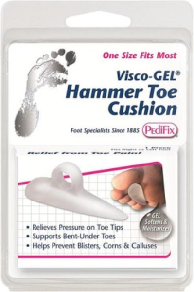 Pedifix Visco-Gel Hammer Toe Cushion, Medium Left