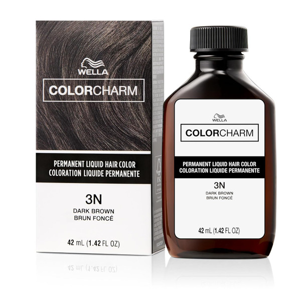 WELLA Color Charm Permanent Liquid Hair Color 3N Dark Brown - 1.4 fl oz