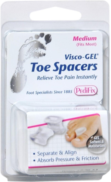 Pedifix Visco-Gel Toe Spacers Medium 2 Each