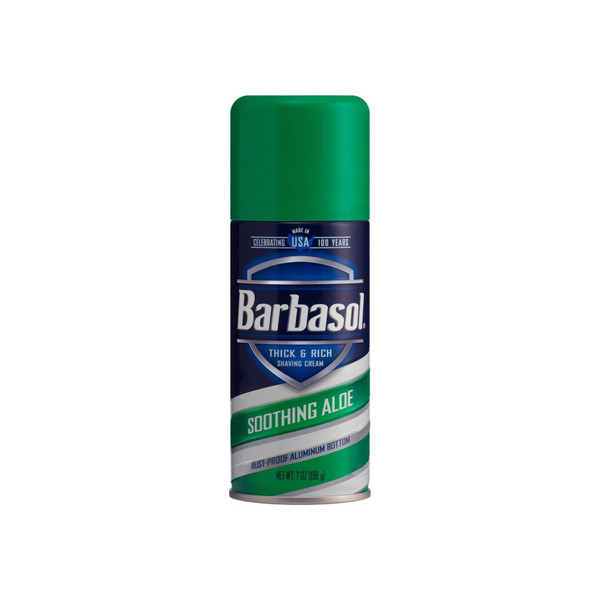 Barbasol Thick & Rich Shaving Cream, Soothing Aloe 7 Oz