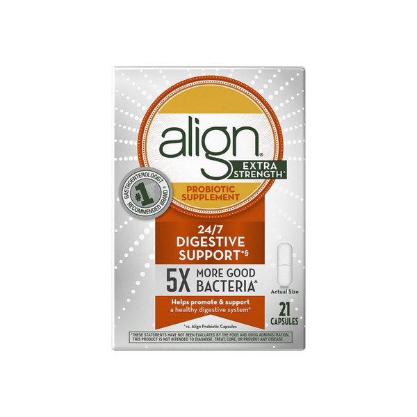 Align Extra Strength Daily Probiotic Supplement, Probiotics Supplement Capsules 21 Ea