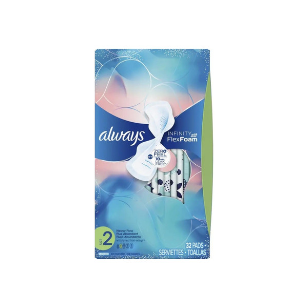 Always Infinity Maxi Pads Heavy Flow 32 Each