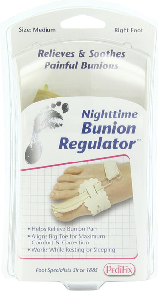 Pedifix Nighttime Bunion Regulator, Right Foot, Medium