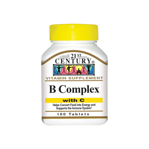 21St Century B Complex With C Tablets 100 Ea