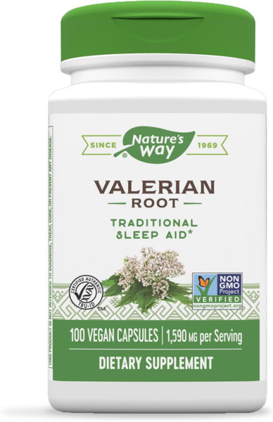 Nature'S Way Valerian Root - Traditional Sleep Support* - Valerian Root Capsules - Gluten Free & Vegan - 100 Capsules