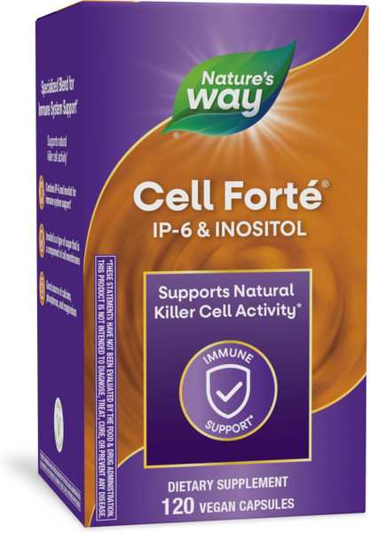 Nature'S Way Cell Fortã© Ip-6 & Inositol, Supports Natural Killer Cell Activity*, Immune Support*, Gluten-Free, Vegan, 120 Capsules