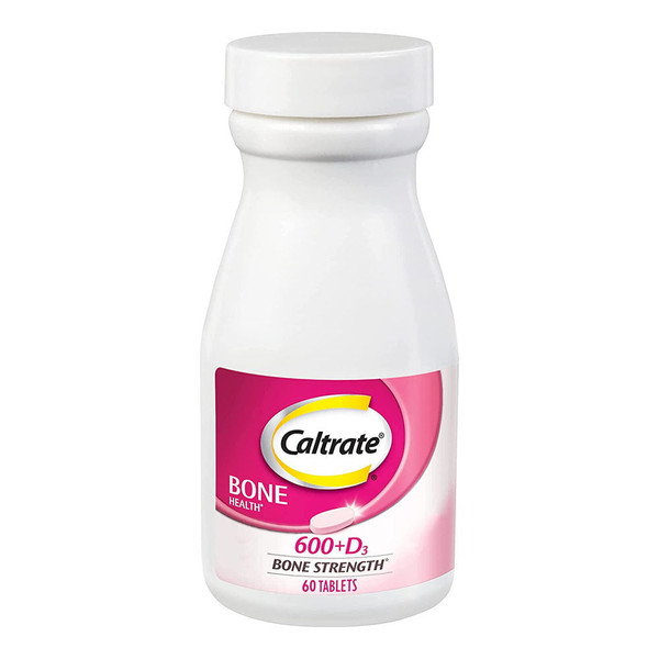 Caltrate 600 Plus D3 Calcium And Vitamin D Supplement Tablets, 60 Count