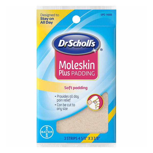 Dr. Scholl'S Moleskin Padding Strips, 3 Strips