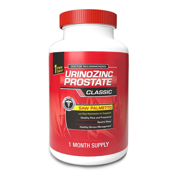 Urinozinc Prostate Classic Formula Health Supplement, 60 Capsules