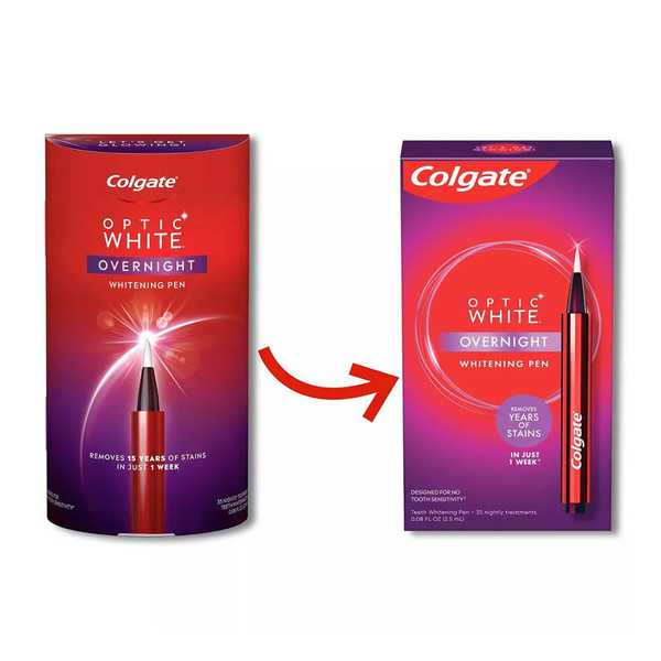 Colgate Optic White Overnight Teeth Whitening Pen,