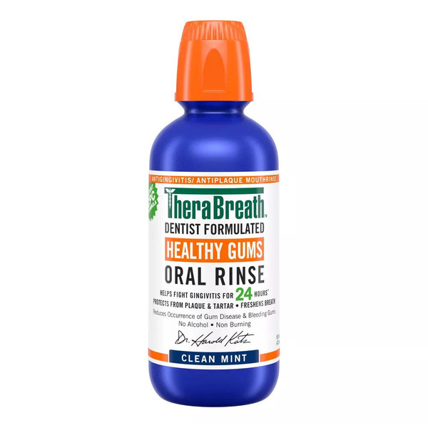 Therabreath Healthy Mouthwash Rinse Mint - 16 Fl Oz