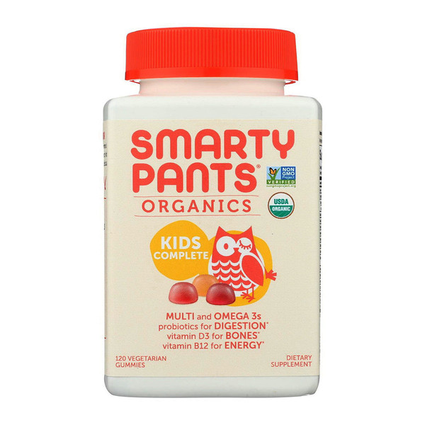Smartypants, Organic Kids Complete Multivitamin Gummies, 1 Each, 120 Ct