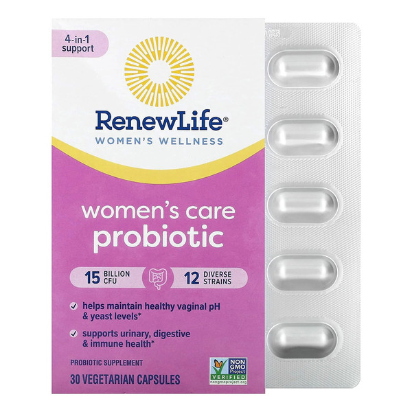 Renew Life Women'S Care Probiotic, 15 Billion - 30 Vegetarian Capsules