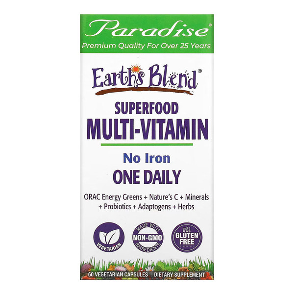 Paradise Herbs, Orac Energy Multi Without Iron, 1 Each, 60 Vcap
