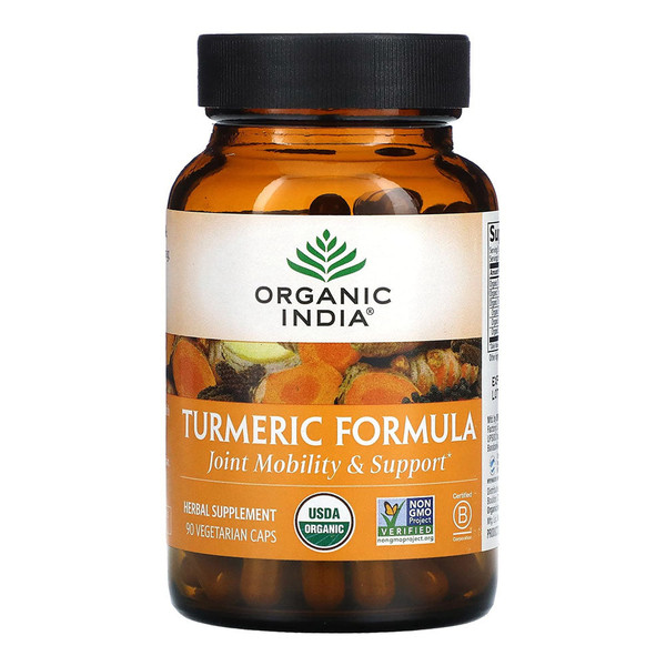 Organic India, Wellness Supplements Turmeric Formula, 1 Each, 90 Vcap