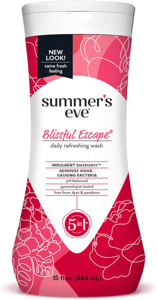 Summer'S Eve Blissful Escape Daily Refreshing All Over Feminine Body Wash, Removes Odor, Feminine Wash Ph Balanced, 15 Fl Oz