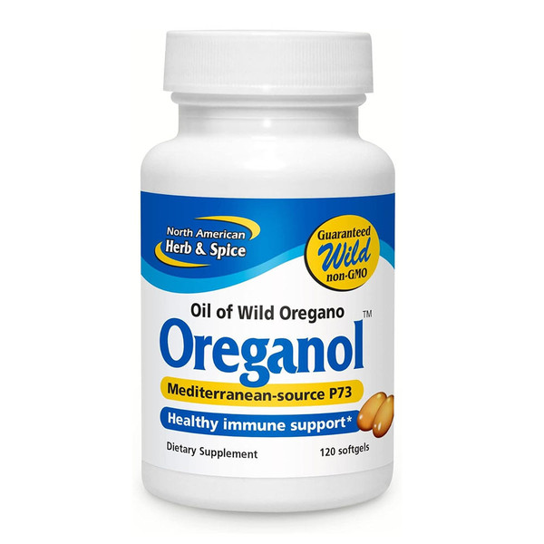 North American Herb & Spice, Oreganol P73 120 Softgels Dietary Supplement Bottle, 1 Each, 120 Ct