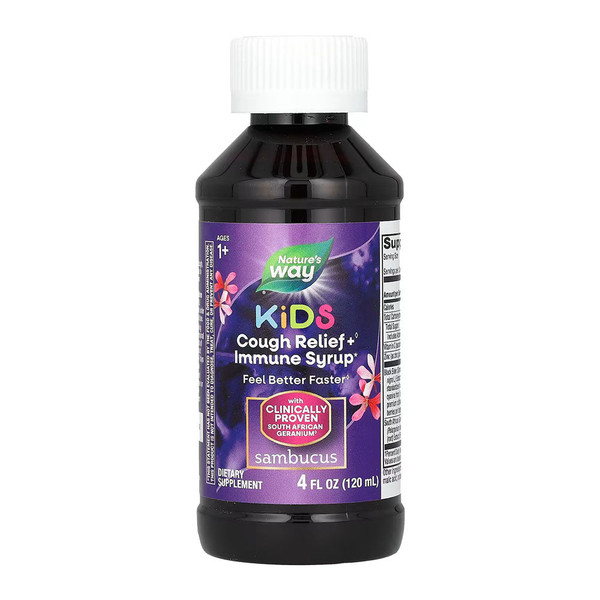 Nature'S Way, Sambucus Elderberry Kids Cough Syrup, 1 Each, 4 Oz
