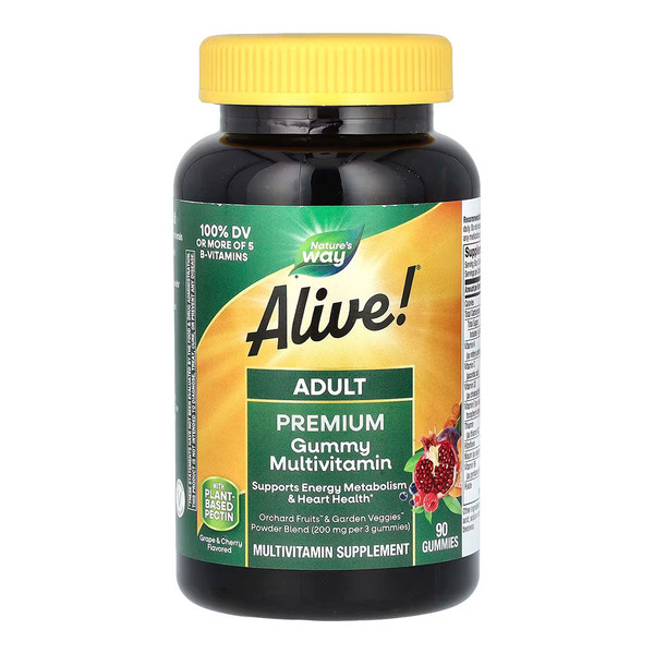 Nature'S Way, Alive! Adult Premium Gummy Multi-Vitamin, 1 Each, 90 Ct