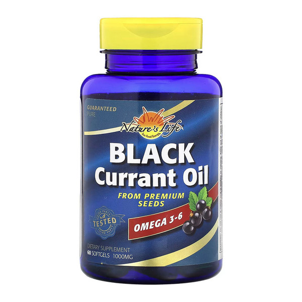 Nature'S Life, Black Currant Oil 1000Mg, 1 Each, 60 Sgel