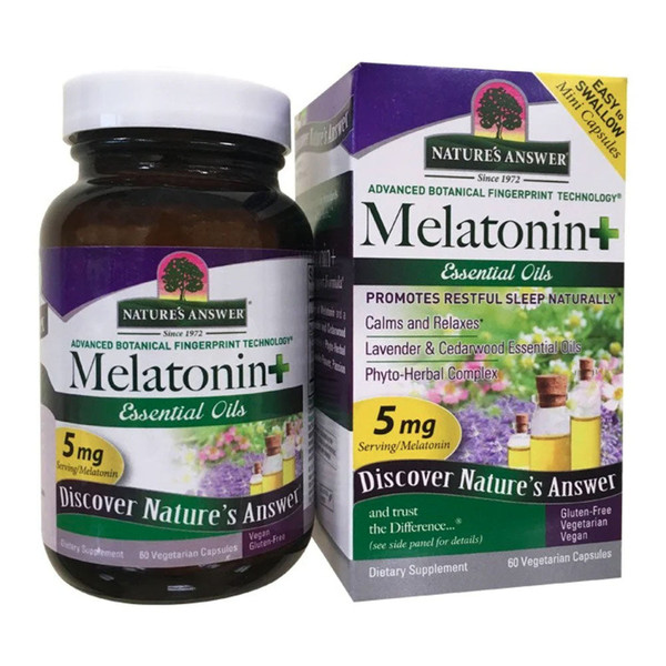 Nature'S Answer, Melatonin+ Dietary Supplement, 1 Each, 60 Vegetarian Capsules