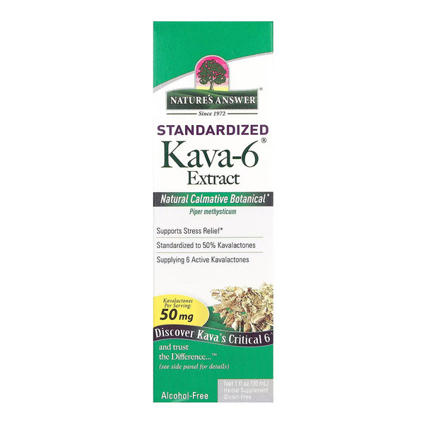 Nature'S Answer, Kava 6 Extract Alcohol Free, 1 Each, 1 Fl Oz