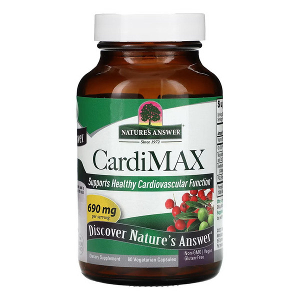Nature'S Answer, Cardimax, 1 Each, 60 Vegetarian Capsules