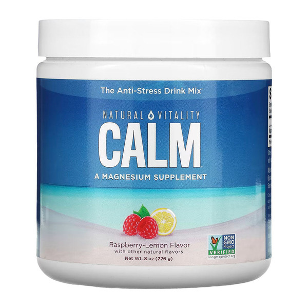 Natural Vitality Calm The Anti-Stress Drink Mix, Raspberry-Lemon - 8 Oz