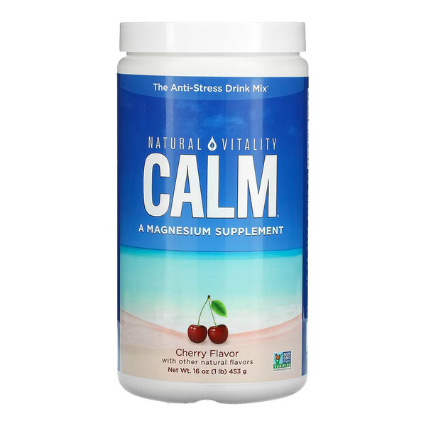 Natural Vitality, Magnesium Supplement Cherry Flavor, 1 Each, 16 Oz