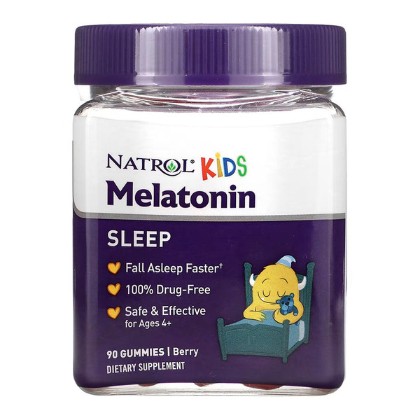 Natrol Kids, Melatonin, Ages 4 Plus, Berry - 90 Gummies