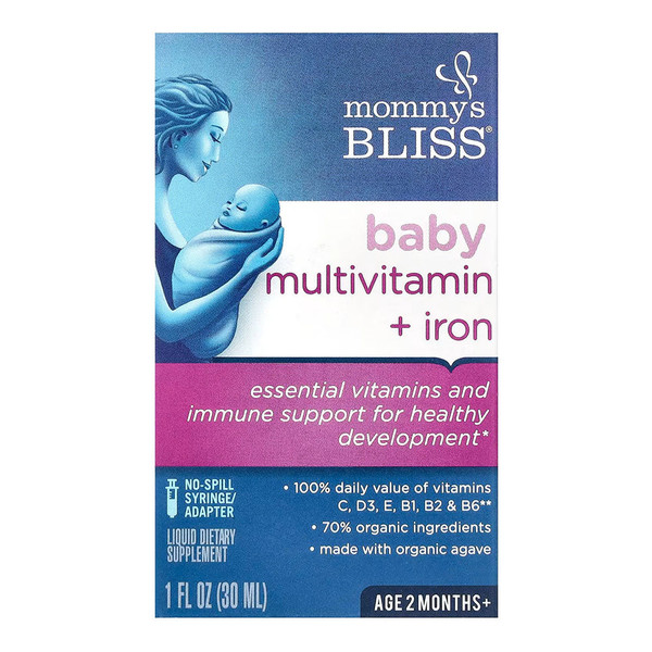 Mommy'S Bliss, Baby Multivitamin And Iron Drops Box, 1 Each, 1 Fl Oz