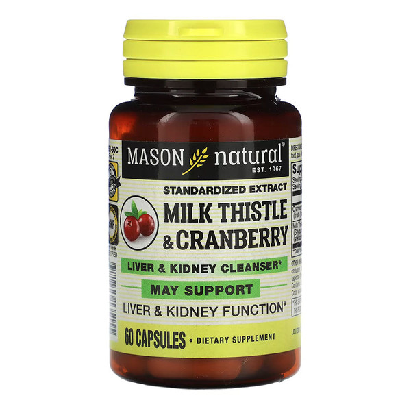 Mason Naturals, Liver & Kidney Cleanser, 1 Each, 60 Cap
