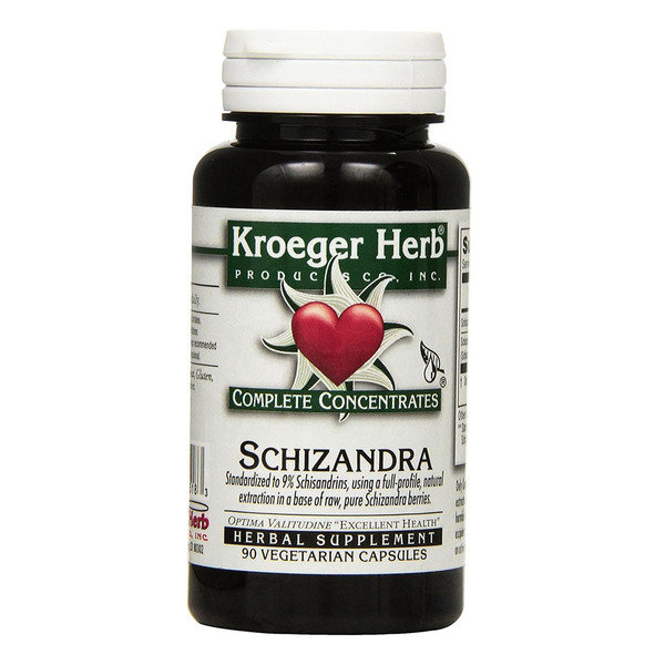 Kroeger Herb, Schizandra 9%, 1 Each, 90 Cap