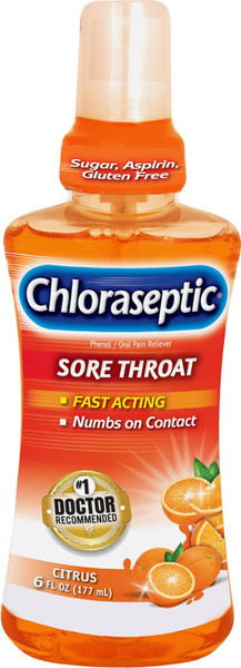 Chloraseptic Sore Throat Spray, Citrus, 6 Fl Oz