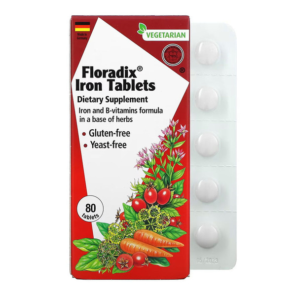 Floradix, Floradix Iron Tablets, 1 Each, 80 Tab
