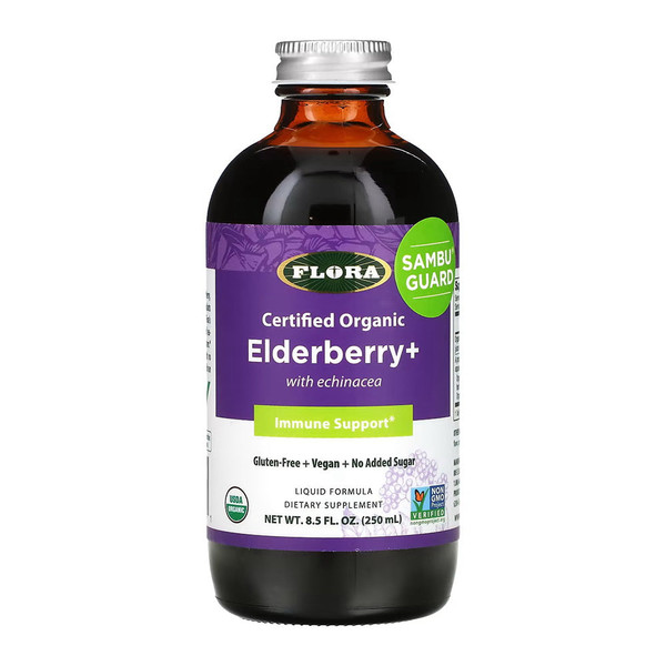 Flora, Organic Elderberry Plus Immune, 1 Each, 8.5 Oz