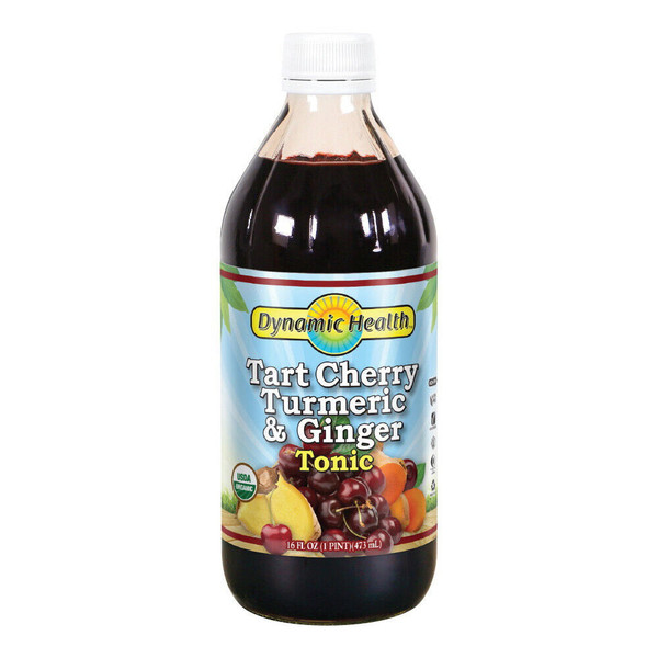 Dynamic Health, Organic Tart Cherry Turmeric And Ginger Tonic, 1 Each, 16 Oz
