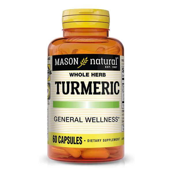 Mason Vitamins Turmeric Capsules, 60 Count