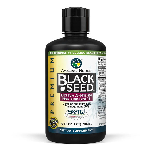 Black Cumin Seed Oil; 100% Pure Cold-Pressed