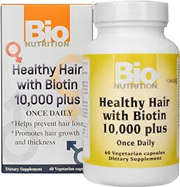 Bio Nutrition, Healthy Hair With Tin, 1 Each, 60 Vcap