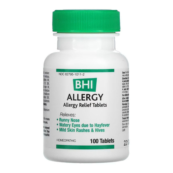 Bhi, Allergy Relief Lets, 1 Each, 100 Tab
