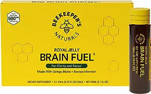 Beekeeper S Naturals, B.Lxr Brain Fuel With Royal Jelly, 1 Each, 2.1 Oz